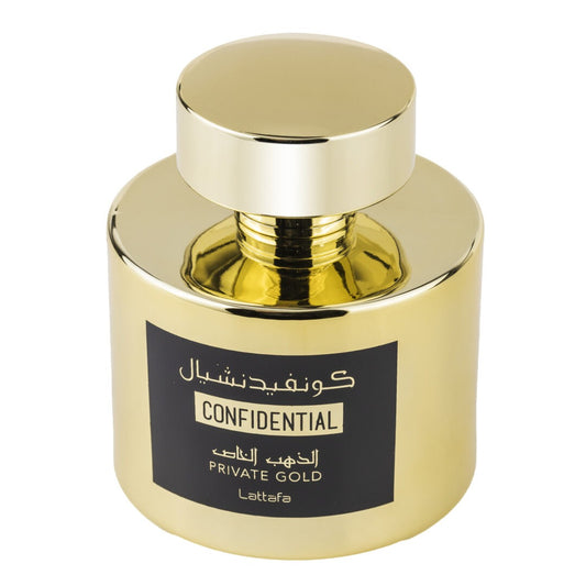 Confidential Private Gold Lattafa, Apa de Parfum Barbati - 100 ml