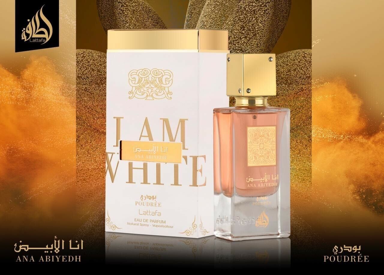 I Am White (Ana Abiyedh) - Poudree - Apa De Parfum Spray (60 ml) by Lattafa